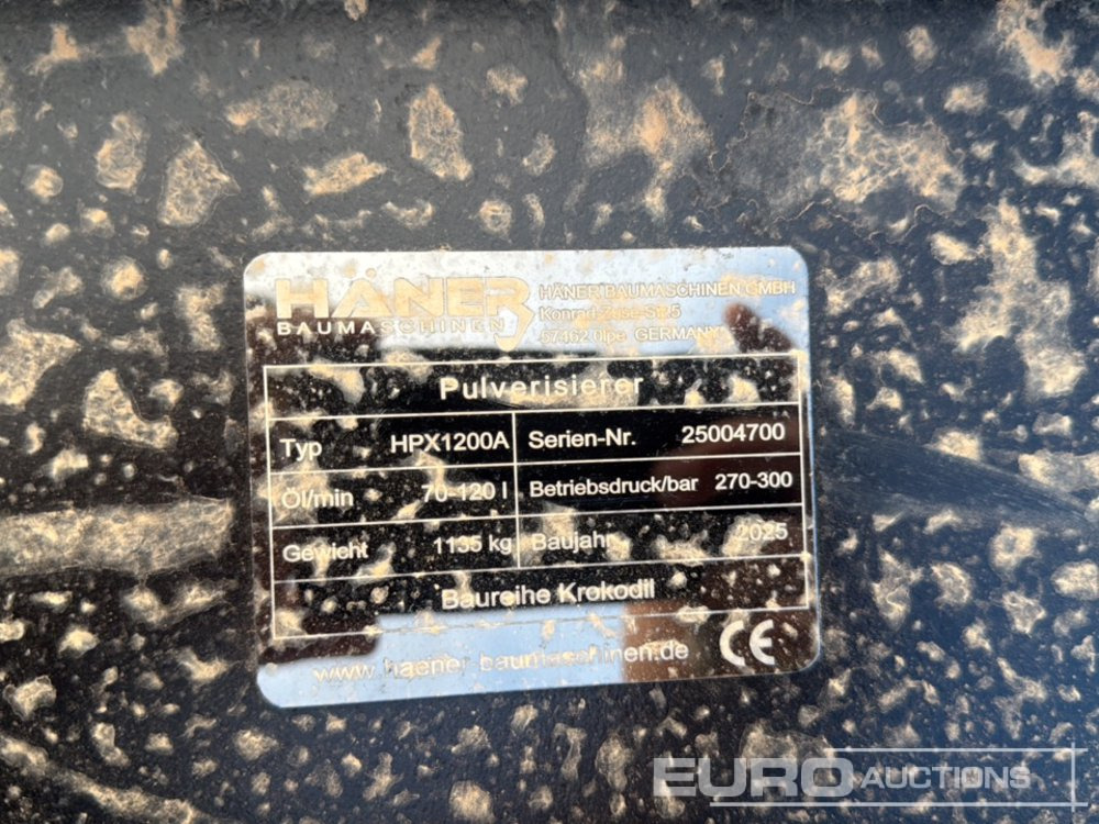 Unused 2025 Häner HPX1200A - Accessoire pour Pelle: photos 5 Unused 2025 Häner HPX1200A - Accessoire pour Pelle: photos 5