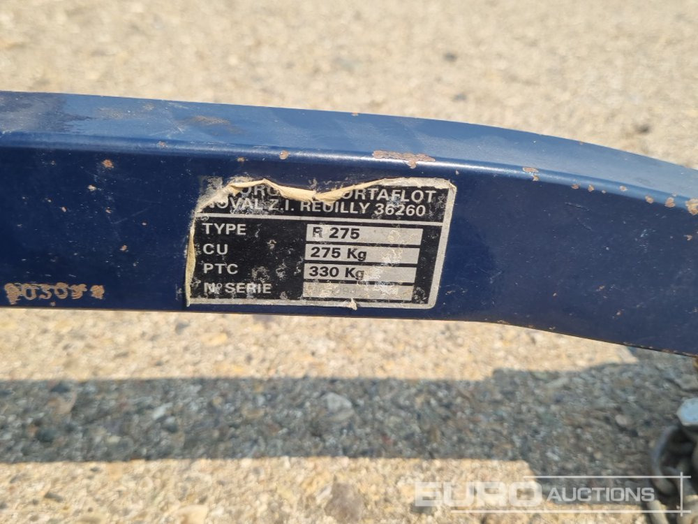 Remorque voiture Noval Portaflot R-275 Single Axle Car Trailer / Remolque: photos 8
