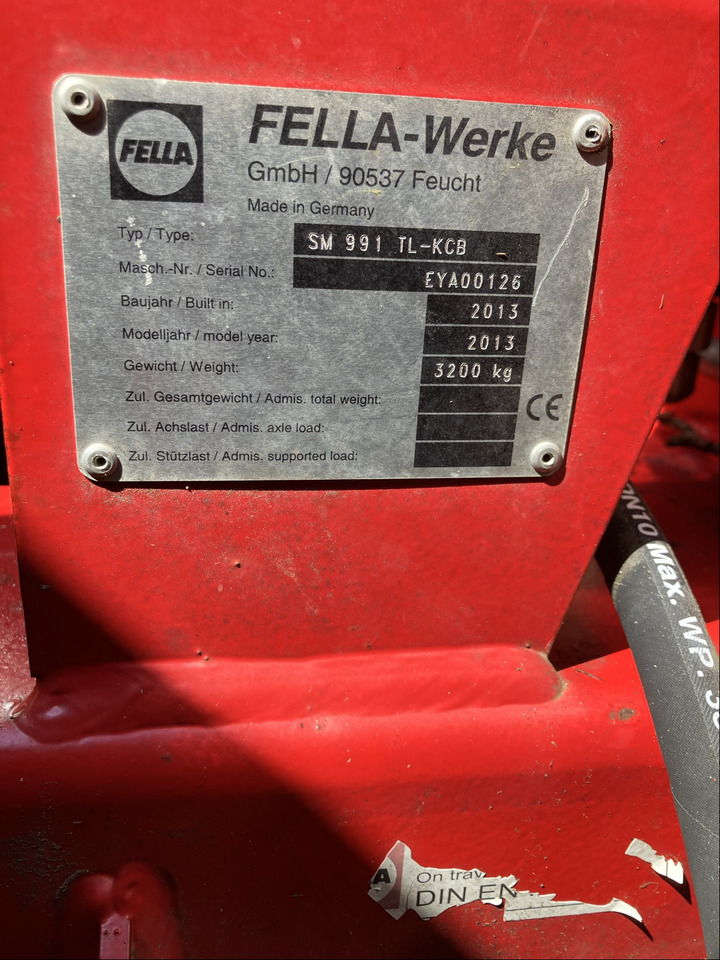Fella SM 991 TL-KCB - Faucheuse: photos 4 Fella SM 991 TL-KCB - Faucheuse: photos 4