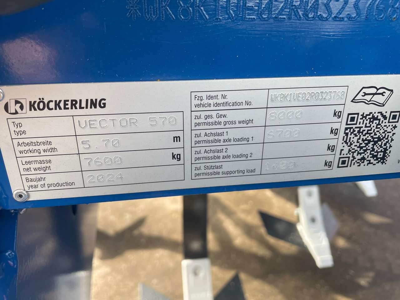 Köckerling Vector 570 - Bineuse: photos 2 Köckerling Vector 570 - Bineuse: photos 2