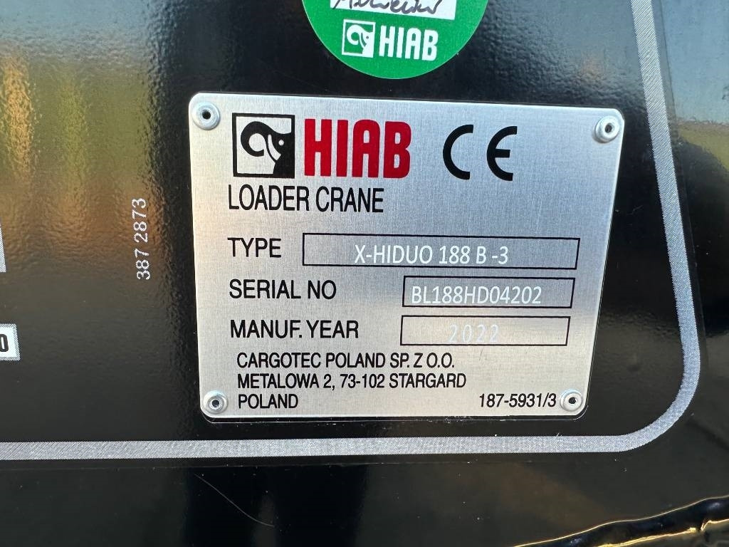 Hiab X-HiDuo 188 B-3 - Grue auxiliaire pour Camion: photos 4 Hiab X-HiDuo 188 B-3 - Grue auxiliaire pour Camion: photos 4