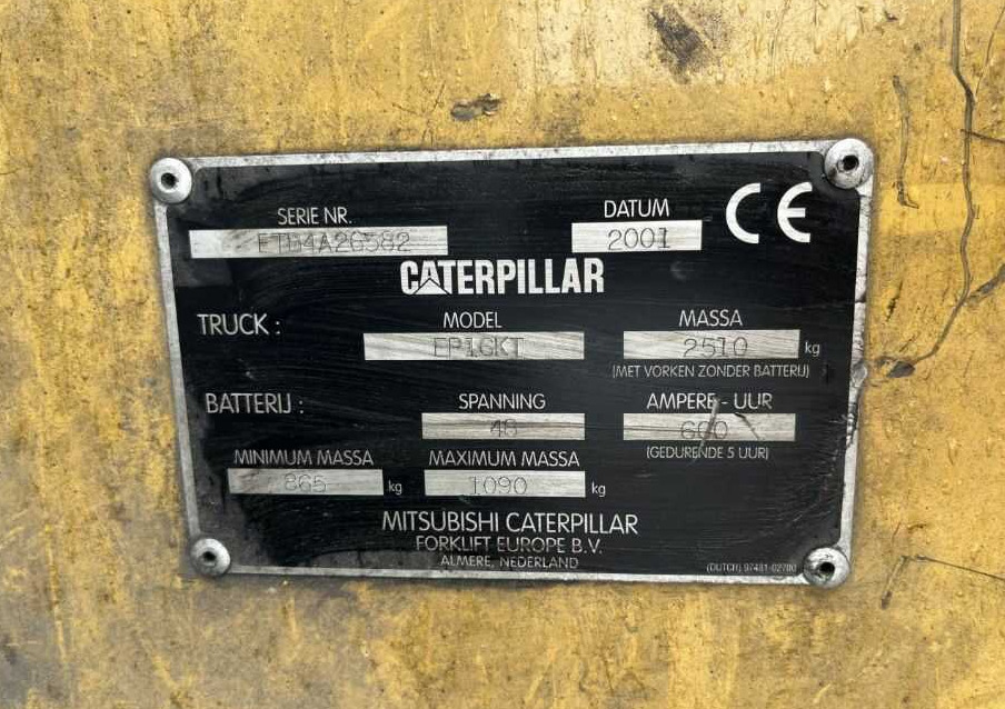 CAT Lift Trucks EP16KT - Chariot élévateur électrique: photos 4 CAT Lift Trucks EP16KT - Chariot élévateur électrique: photos 4