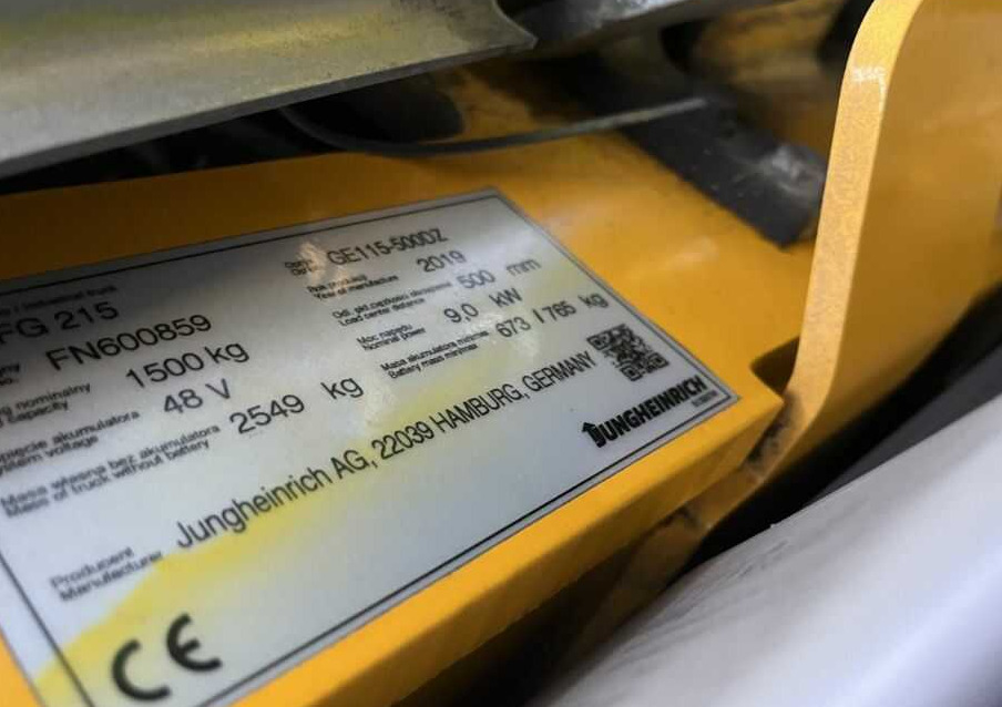 Jungheinrich EFG215 - Chariot élévateur électrique: photos 4 Jungheinrich EFG215 - Chariot élévateur électrique: photos 4