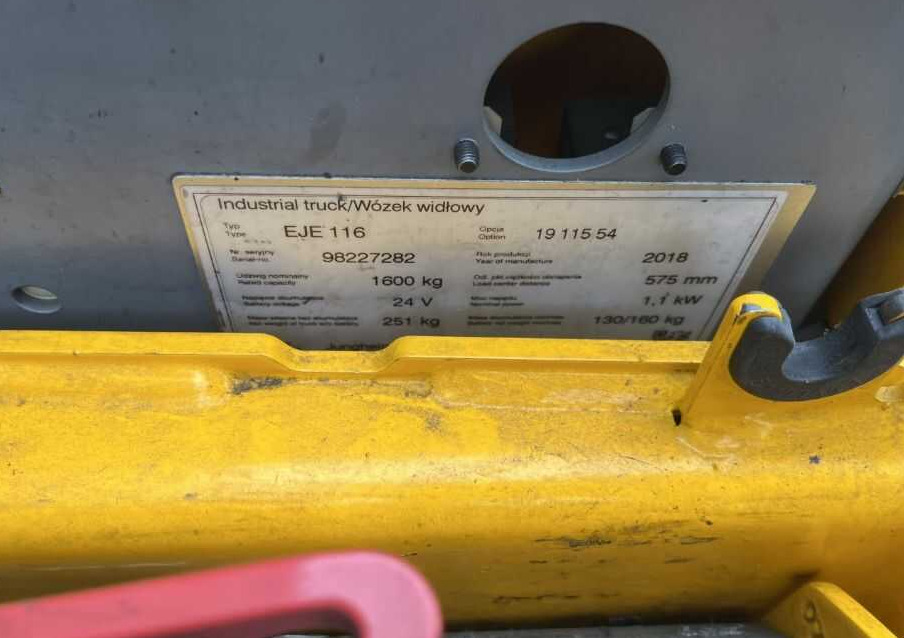 Jungheinrich EJE116 - Transpalette: photos 4 Jungheinrich EJE116 - Transpalette: photos 4