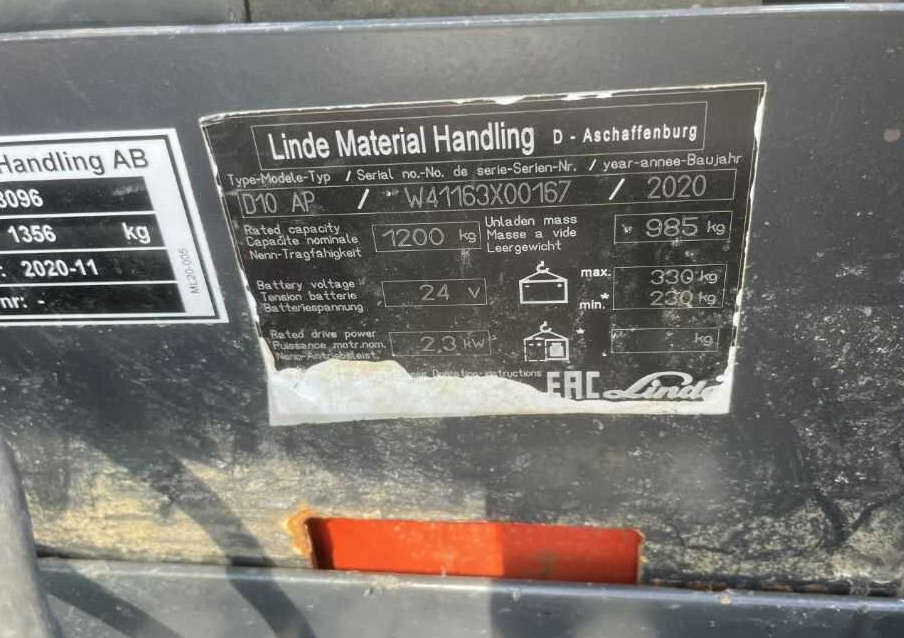 Linde D10AP - Gerbeur: photos 4 Linde D10AP - Gerbeur: photos 4