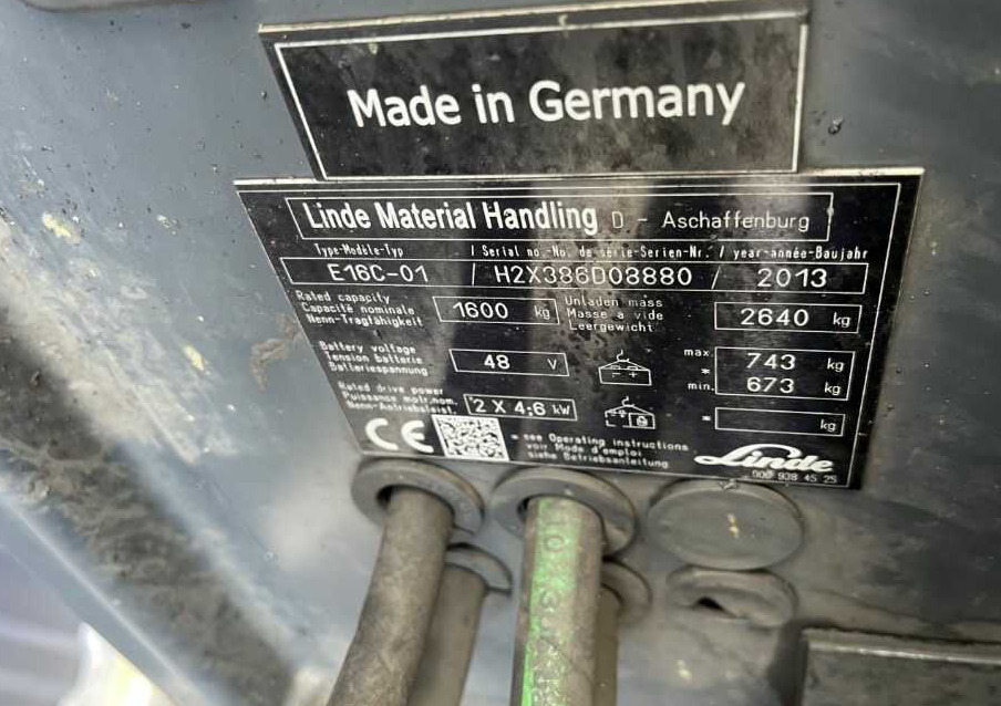 Linde E16-01 - Chariot élévateur électrique: photos 4 Linde E16-01 - Chariot élévateur électrique: photos 4