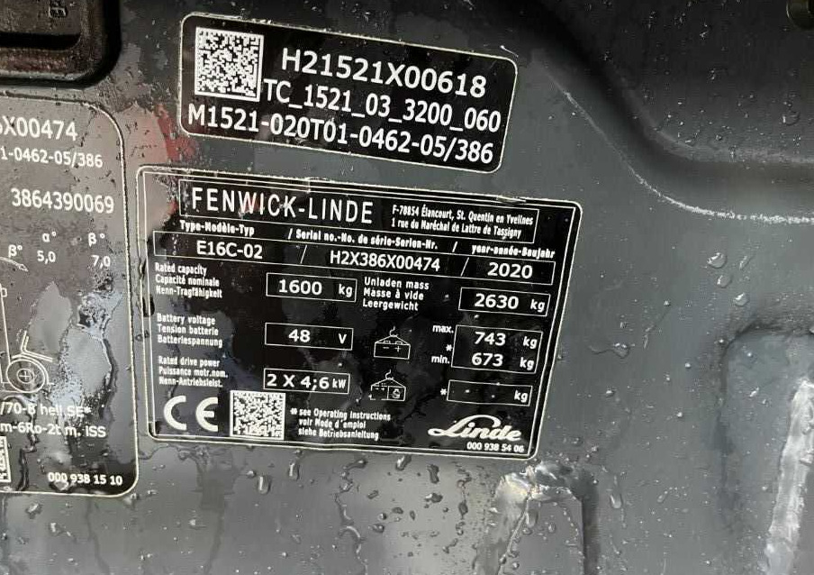 Linde E16C-02 - Chariot élévateur électrique: photos 4 Linde E16C-02 - Chariot élévateur électrique: photos 4
