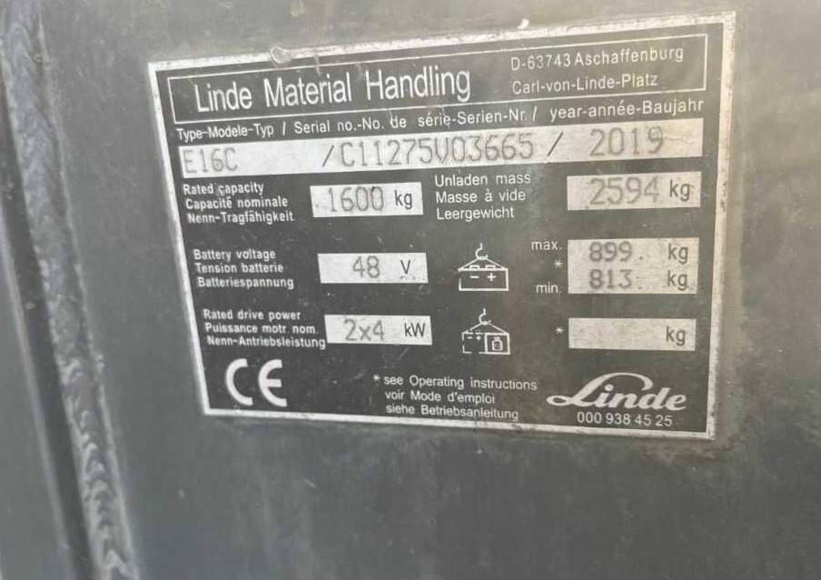 Linde E16C - Chariot élévateur électrique: photos 4 Linde E16C - Chariot élévateur électrique: photos 4