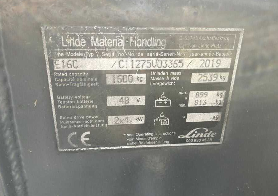 Linde E16C - Chariot élévateur électrique: photos 4 Linde E16C - Chariot élévateur électrique: photos 4