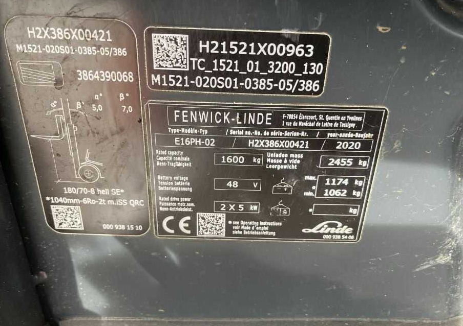 Linde E16PH-02 - Chariot élévateur électrique: photos 4 Linde E16PH-02 - Chariot élévateur électrique: photos 4