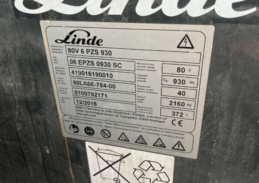 Chariot élévateur électrique Linde E50HL-01: photos 9