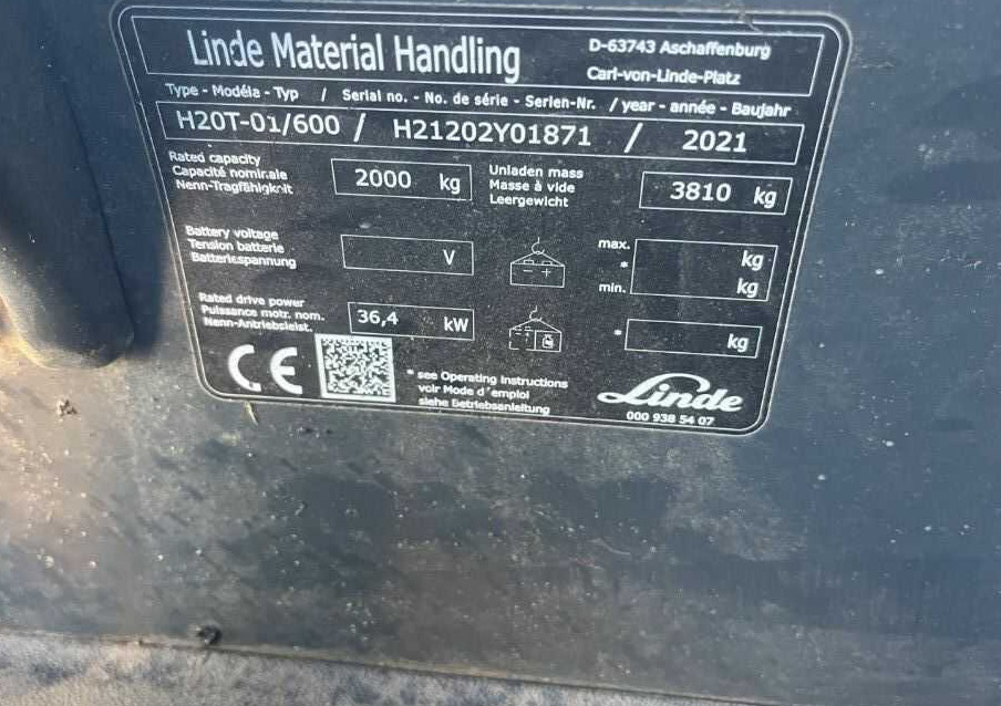 Linde H20T-01/600 - Chariot élévateur à gaz: photos 4 Linde H20T-01/600 - Chariot élévateur à gaz: photos 4
