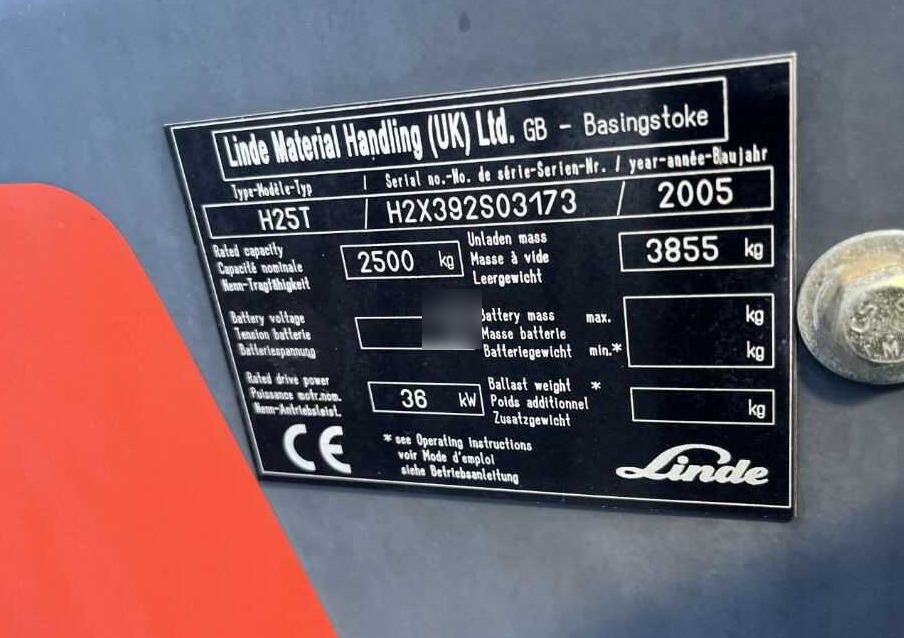 Linde H25T - Chariot élévateur à gaz: photos 4 Linde H25T - Chariot élévateur à gaz: photos 4