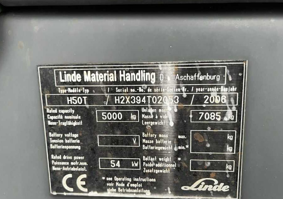 Linde H50T - Chariot élévateur à gaz: photos 4 Linde H50T - Chariot élévateur à gaz: photos 4