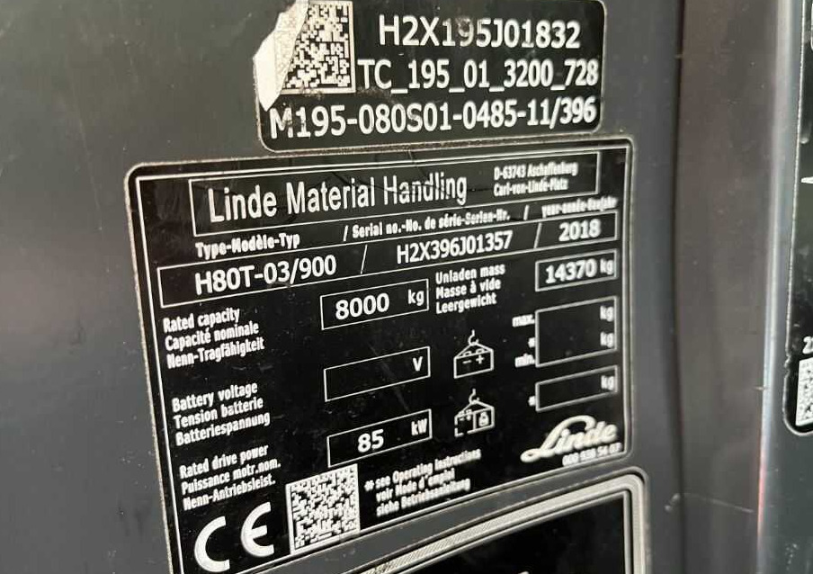 Linde H80T-03/900 - Chariot élévateur à gaz: photos 3 Linde H80T-03/900 - Chariot élévateur à gaz: photos 3