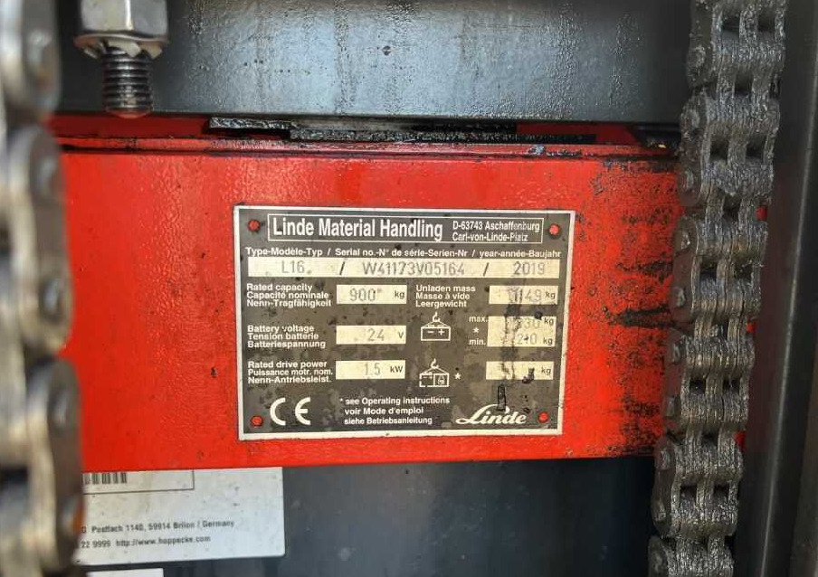 Gerbeur Linde L16: photos 6 Gerbeur Linde L16: photos 6