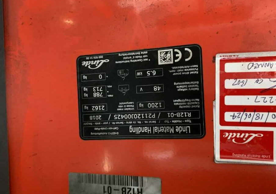 Linde R12B - Chariot à mât rétractable: photos 4 Linde R12B - Chariot à mât rétractable: photos 4