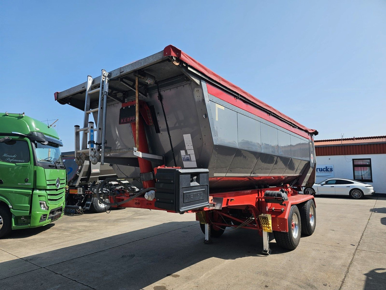 Kempf SKM 31/2 * KIPPMULDE * ELEK. VERDECK *LIFT * BPW - Semi-remorque benne: photos 1 Kempf SKM 31/2 * KIPPMULDE * ELEK. VERDECK *LIFT * BPW - Semi-remorque benne: photos 1