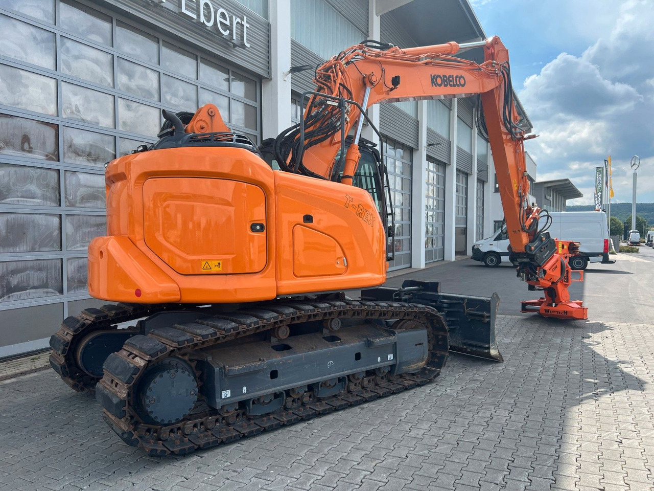 Pelle sur chenille Kobelco ED160 BR-7 / nur 999h! / Woodcracker Löffelpaket: photos 9