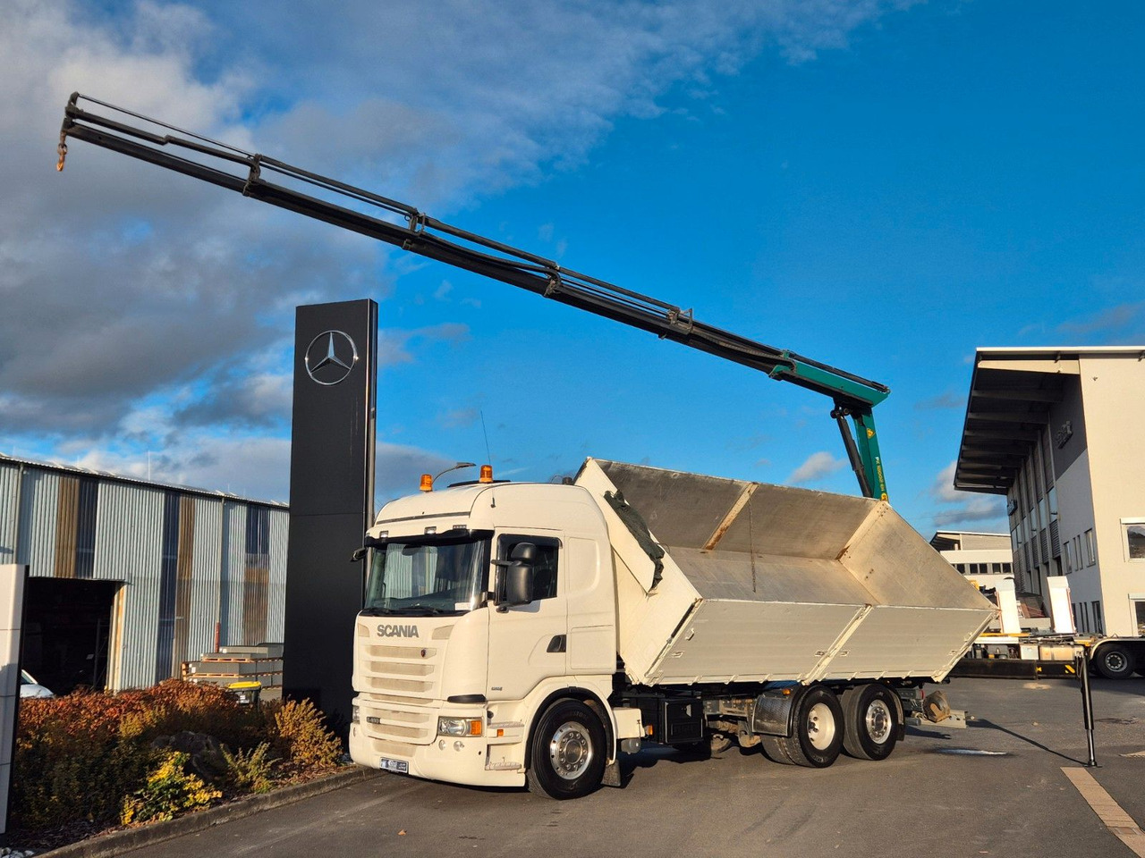 Scania G490 LB6x2*4HNB Palfinger PK 18002-EH D Funk AHK - Camion benne, Camion grue: photos 1 Scania G490 LB6x2*4HNB Palfinger PK 18002-EH D Funk AHK - Camion benne, Camion grue: photos 1