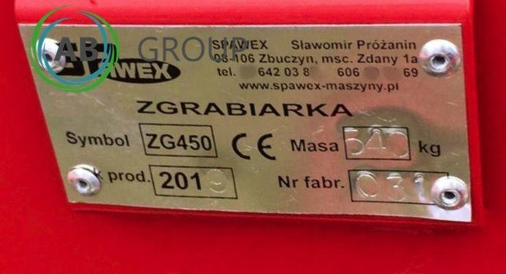 Spawex rotary rake ZG-450 - Faneuse: photos 4 Spawex rotary rake ZG-450 - Faneuse: photos 4