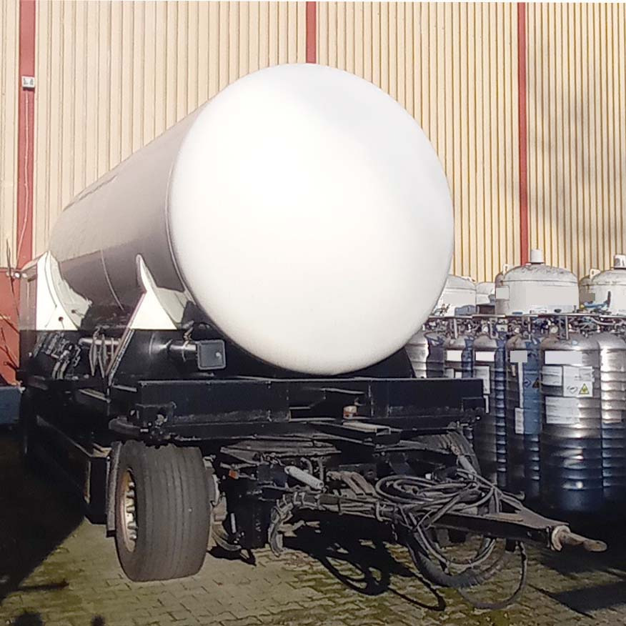 GOFA Gas tank trailer cryogenic used for oxygen, nitrogen, argon, gas. - Semi-remorque citerne: photos 1 GOFA Gas tank trailer cryogenic used for oxygen, nitrogen, argon, gas. - Semi-remorque citerne: photos 1