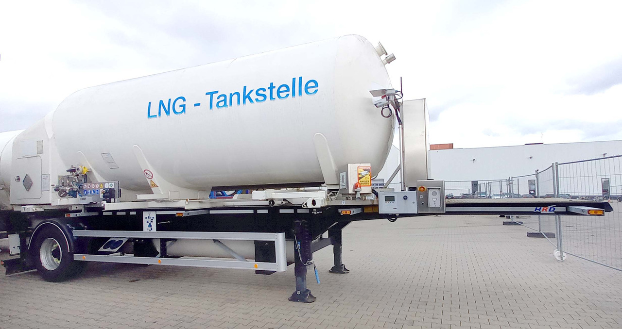 Schwingenschlögel LNG tank filling station Methan Gas Cryogenic tank gas tank - Semi-remorque citerne: photos 1 Schwingenschlögel LNG tank filling station Methan Gas Cryogenic tank gas tank - Semi-remorque citerne: photos 1