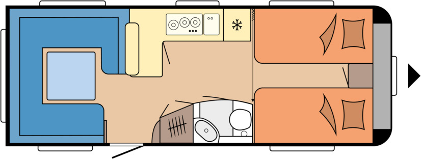 Hobby PRESTIGE 620 CL - Caravane: photos 1 Hobby PRESTIGE 620 CL - Caravane: photos 1