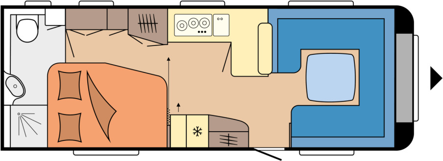 Hobby PRESTIGE 660 WFC - Caravane: photos 1 Hobby PRESTIGE 660 WFC - Caravane: photos 1