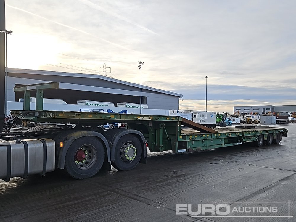 2003 SM TRAILERS Tri Axle Extendable Stepframe Low Loader Trailer, Neck Ramps, Wheel Wells, Steel Ramps - Semi-remorque surbaissé: photos 1 2003 SM TRAILERS Tri Axle Extendable Stepframe Low Loader Trailer, Neck Ramps, Wheel Wells, Steel Ramps - Semi-remorque surbaissé: photos 1