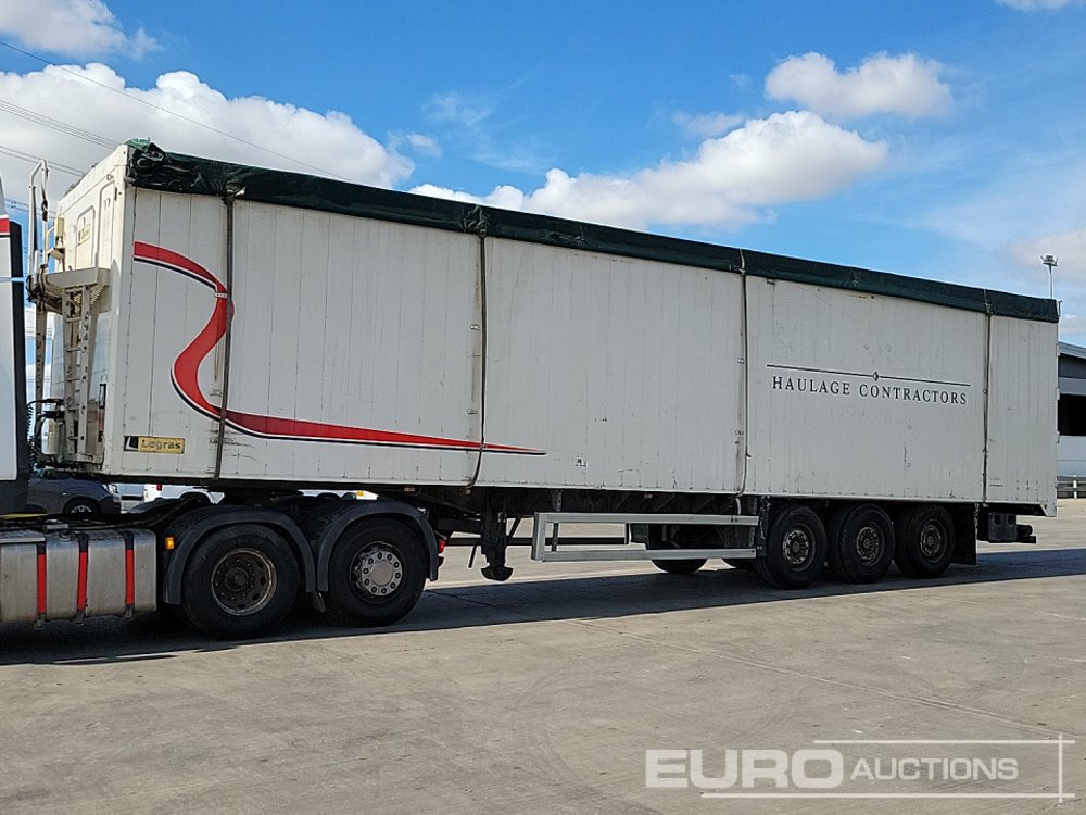 2008 Legras Tri Axle Bulk Walking Floor Trailer, Easy Sheet - Semi-remorque à fond mouvant: photos 1 2008 Legras Tri Axle Bulk Walking Floor Trailer, Easy Sheet - Semi-remorque à fond mouvant: photos 1