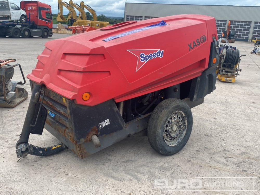 2013 Atlas Copco XAS67 130CFM Single Axle Compressor (Spares) - Compresseur d'air: photos 1 2013 Atlas Copco XAS67 130CFM Single Axle Compressor (Spares) - Compresseur d'air: photos 1