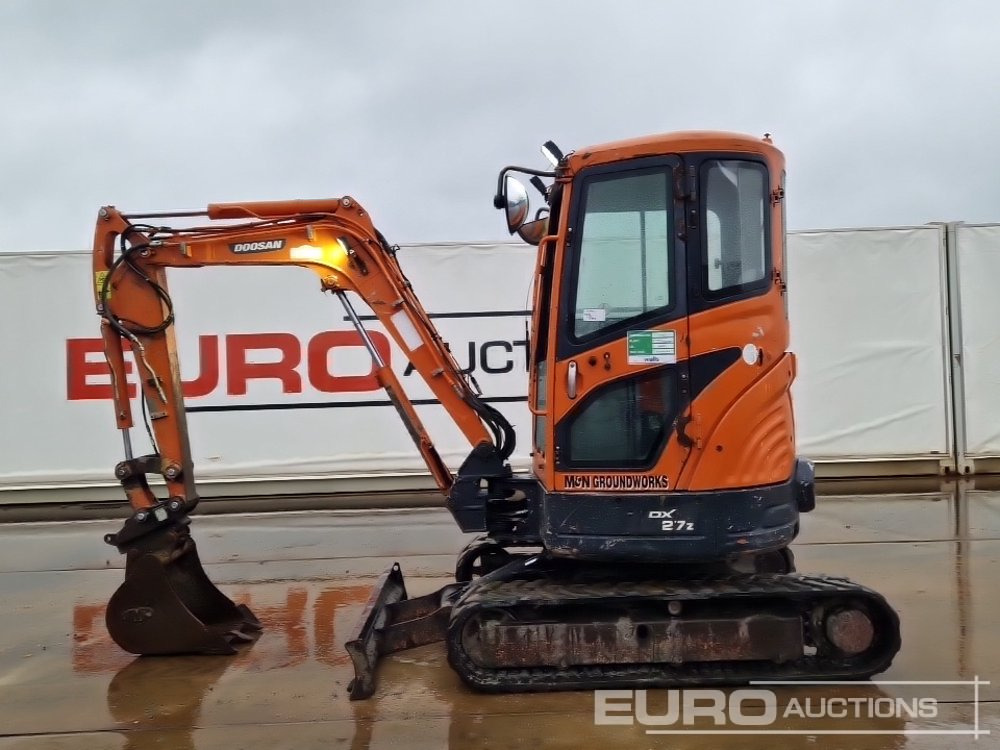 2013 Doosan DX27Z - Mini pelle: photos 2 2013 Doosan DX27Z - Mini pelle: photos 2