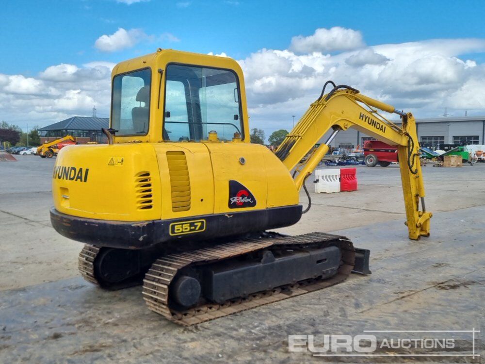 2013 Hyundai R55-7 - Mini pelle: photos 5 2013 Hyundai R55-7 - Mini pelle: photos 5