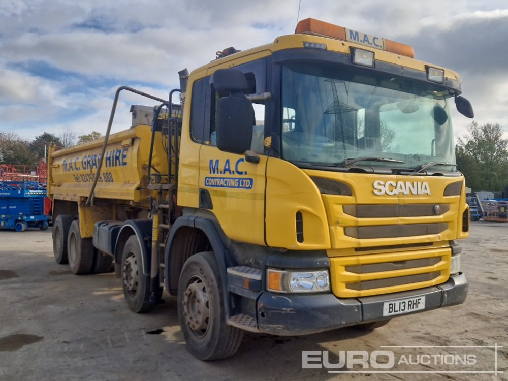 Camion benne, Camion grue 2013 Scania P400: photos 7
