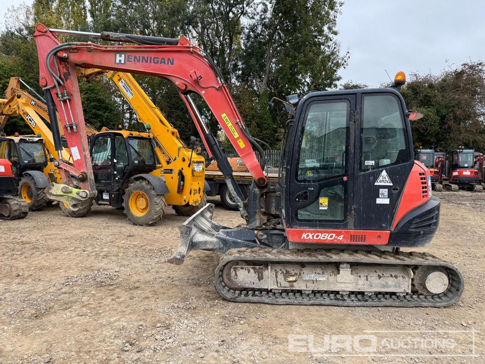 2015 Kubota KX080-4 - Mini pelle: photos 1 2015 Kubota KX080-4 - Mini pelle: photos 1