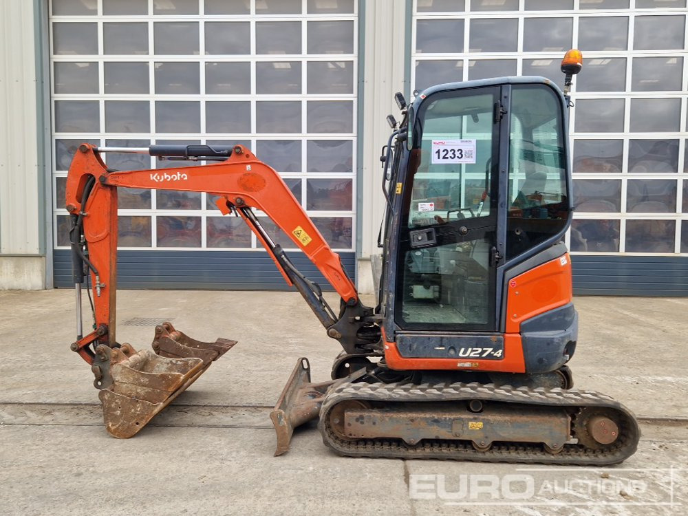 2015 Kubota U27-4 - Mini pelle: photos 2 2015 Kubota U27-4 - Mini pelle: photos 2