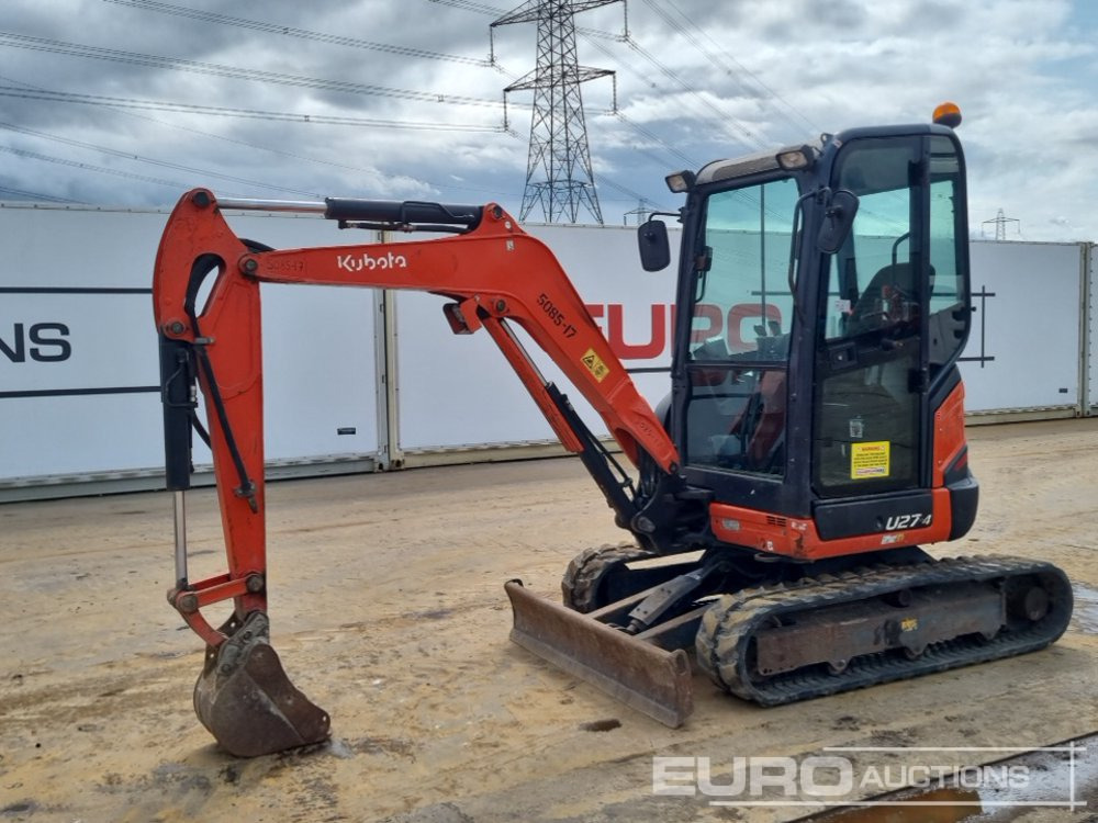 2015 Kubota U27-4 - Mini pelle: photos 1 2015 Kubota U27-4 - Mini pelle: photos 1