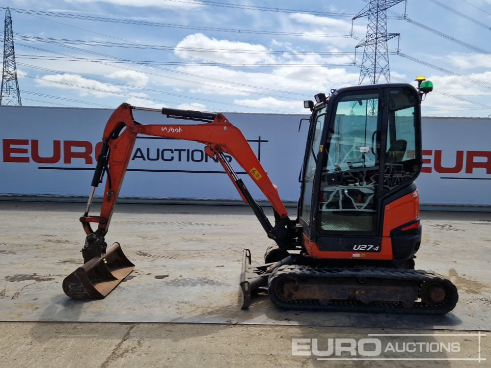 2016 Kubota U27-4 - Mini pelle: photos 2 2016 Kubota U27-4 - Mini pelle: photos 2