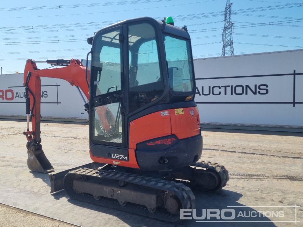 2016 Kubota U27-4 - Mini pelle: photos 3 2016 Kubota U27-4 - Mini pelle: photos 3