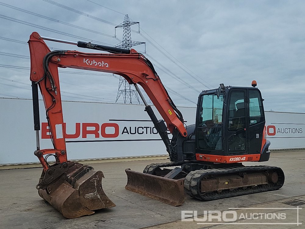 2018 Kubota KX080-4A - Mini pelle: photos 1 2018 Kubota KX080-4A - Mini pelle: photos 1