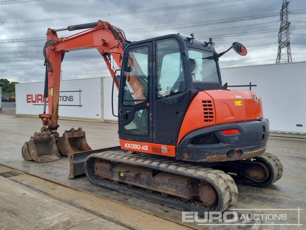 2018 Kubota KX080-4A - Mini pelle: photos 3 2018 Kubota KX080-4A - Mini pelle: photos 3
