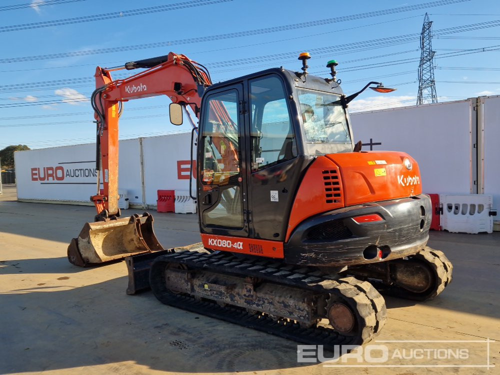 2018 Kubota KX080-4A - Mini pelle: photos 3 2018 Kubota KX080-4A - Mini pelle: photos 3