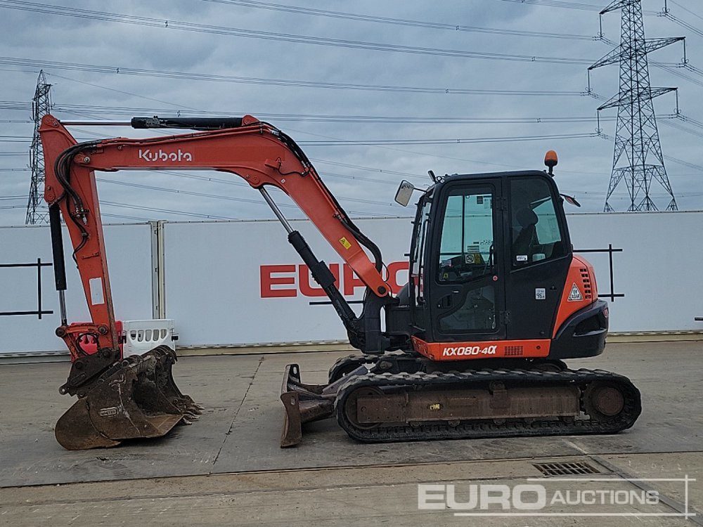 2018 Kubota KX080-4A - Mini pelle: photos 2 2018 Kubota KX080-4A - Mini pelle: photos 2