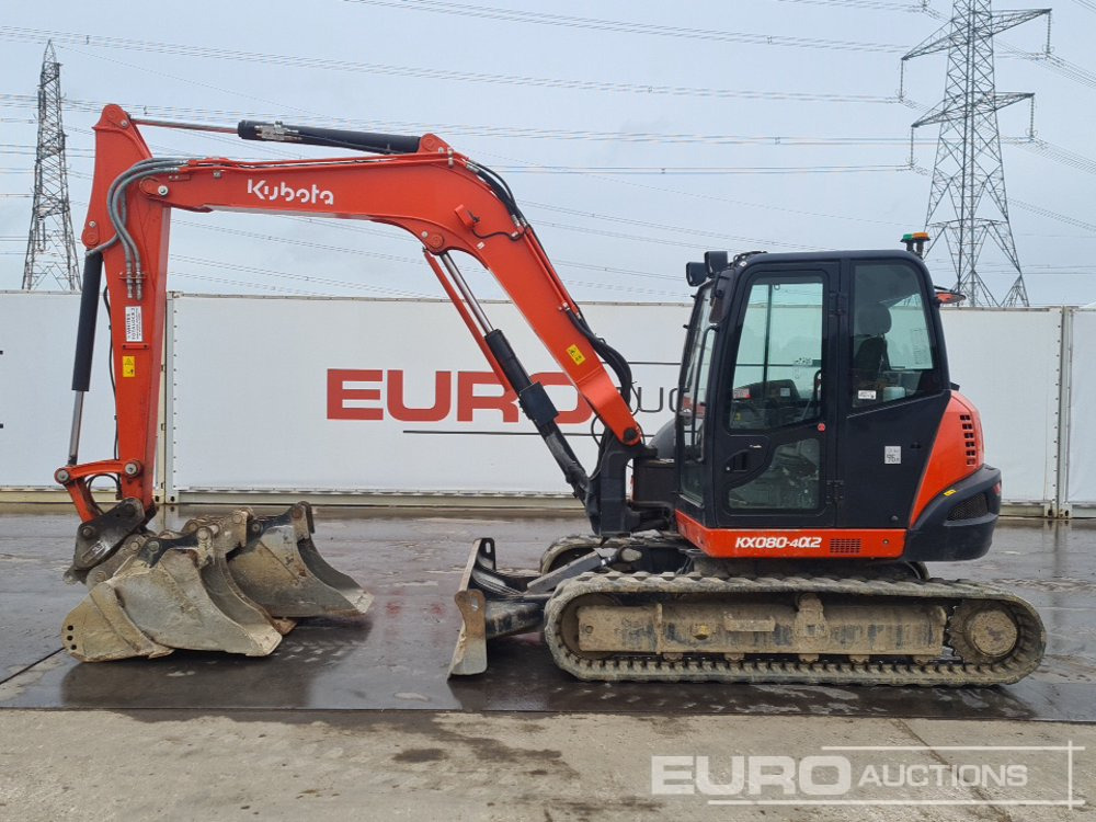 2020 Kubota KX080-4A2 - Mini pelle: photos 2 2020 Kubota KX080-4A2 - Mini pelle: photos 2