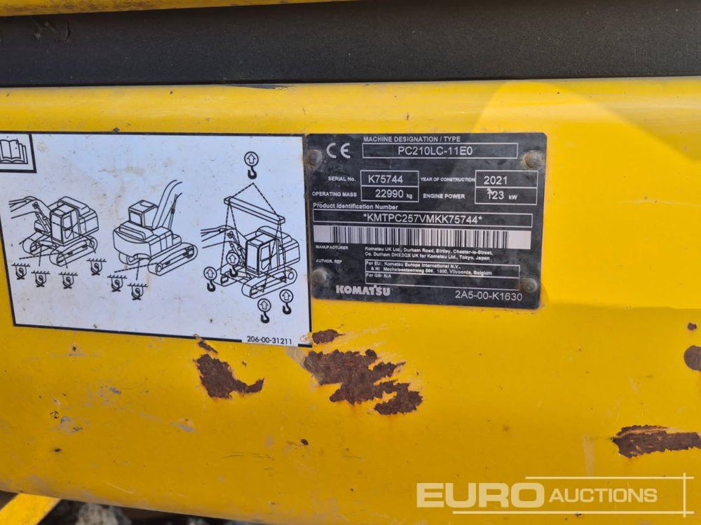 2021 Komatsu PC210LC-11E0 - Pelle sur chenille: photos 2 2021 Komatsu PC210LC-11E0 - Pelle sur chenille: photos 2