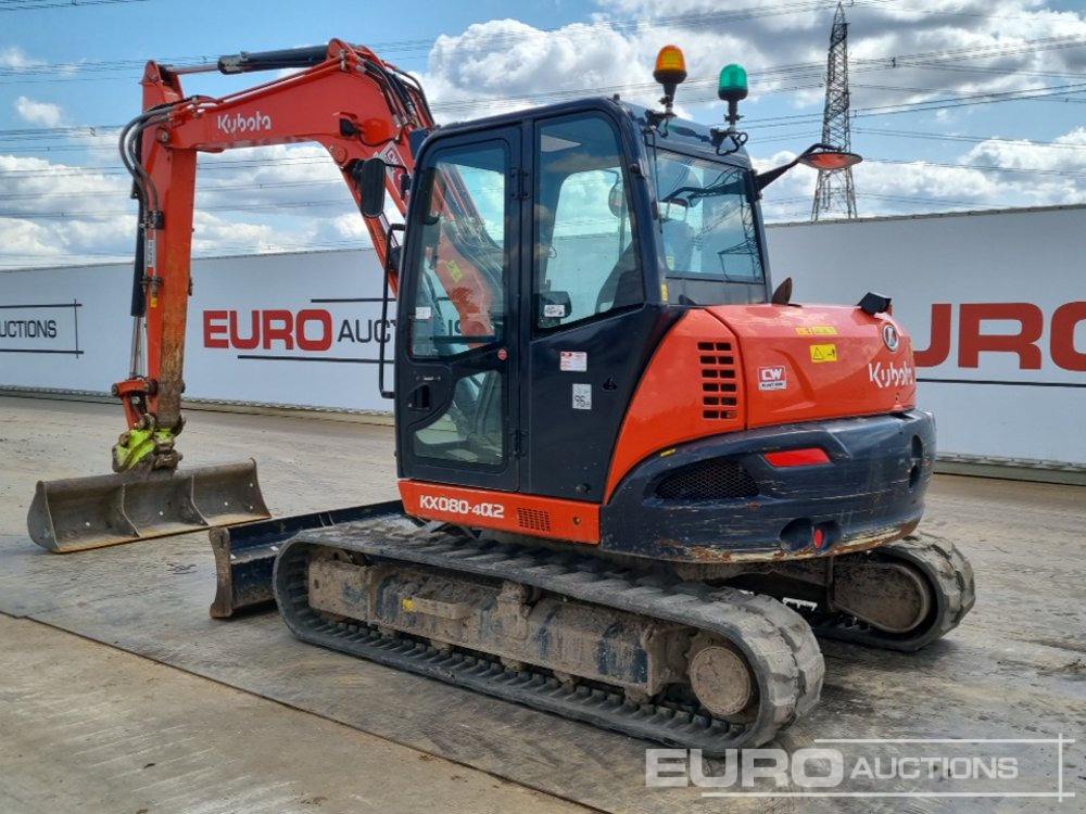 2021 Kubota KX080-4A2 - Mini pelle: photos 3 2021 Kubota KX080-4A2 - Mini pelle: photos 3
