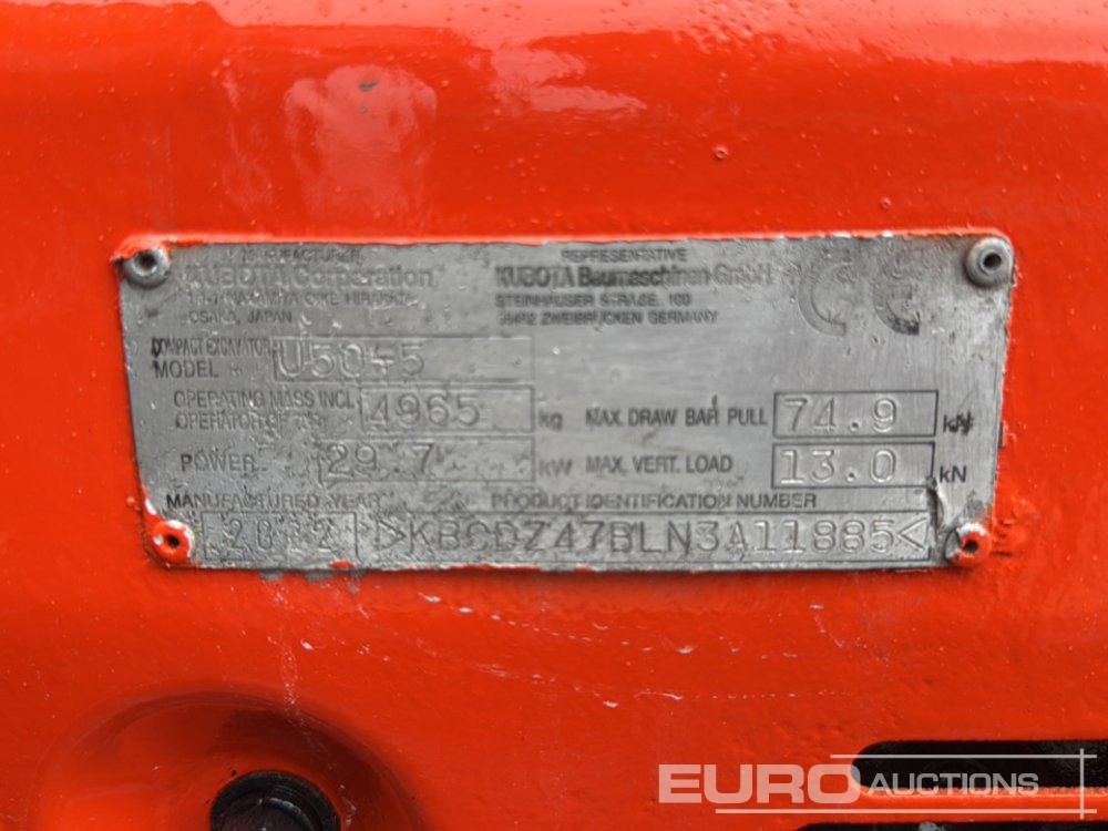 Mini pelle 2022 Kubota U50-5: photos 34