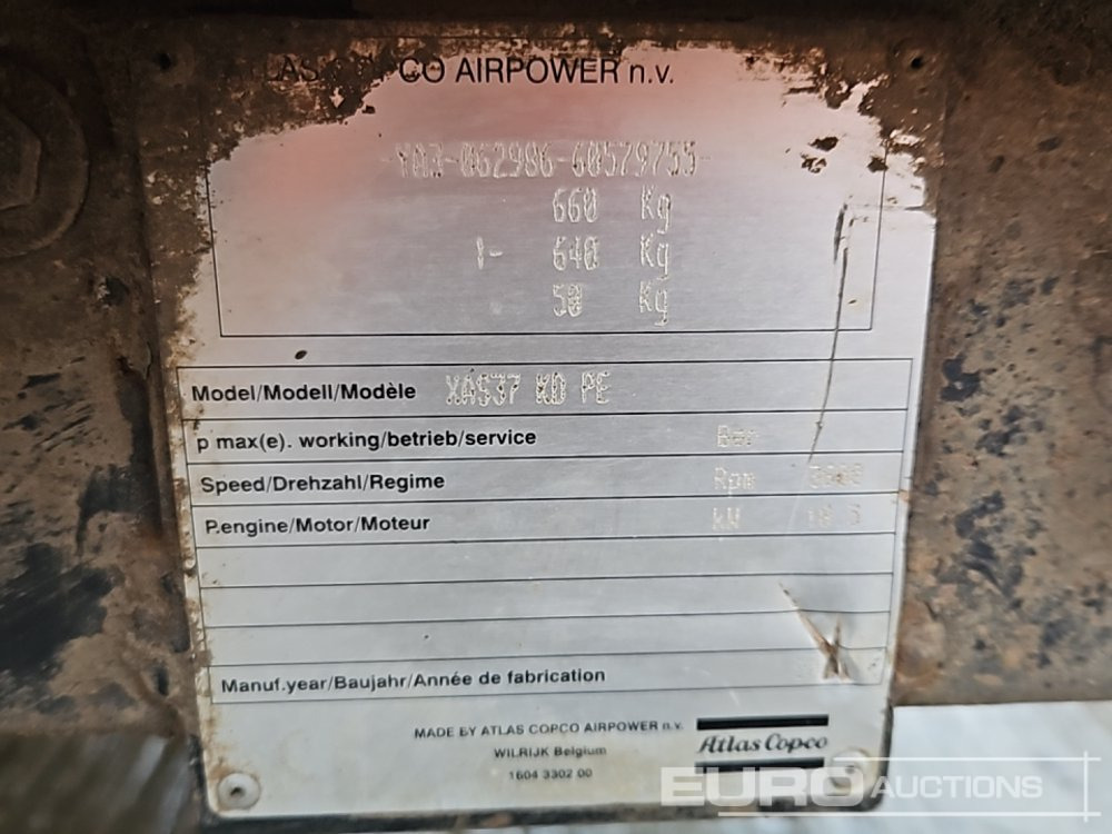 Compresseur d'air Atlas Copco XAS37: photos 27 Compresseur d'air Atlas Copco XAS37: photos 27