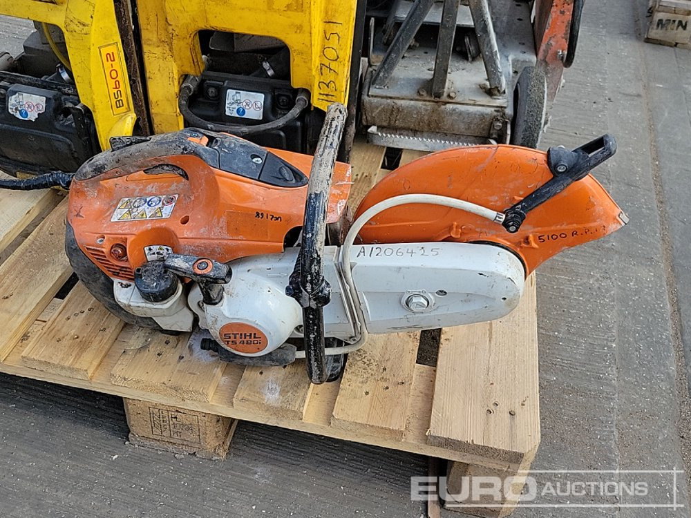Travaux routiers Belle CSXA01 Petrol Road Saw, Honda Engine, Wacker Neuson BS60-2 Petrol Trench Compactor (2 of), Stihl TS 480i Petrol Quick Cut Saw (2 of): photos 9